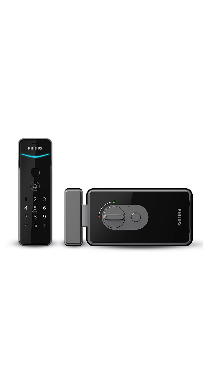 Philips DDL505-5HBS Smart Rim Door Lock Outdoor WiFi Fingerprint PIN RFID