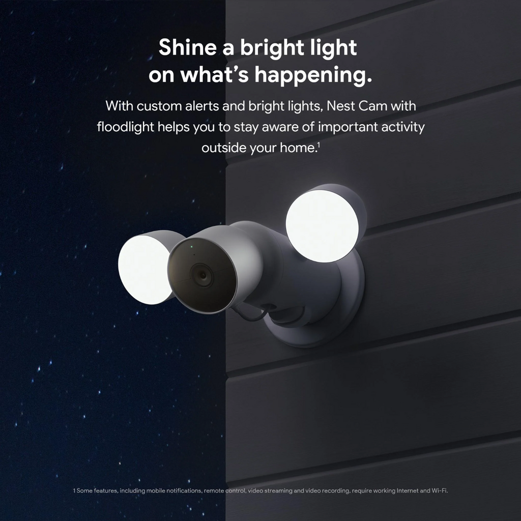 Google Nest Cam Outdoor with Floodlight