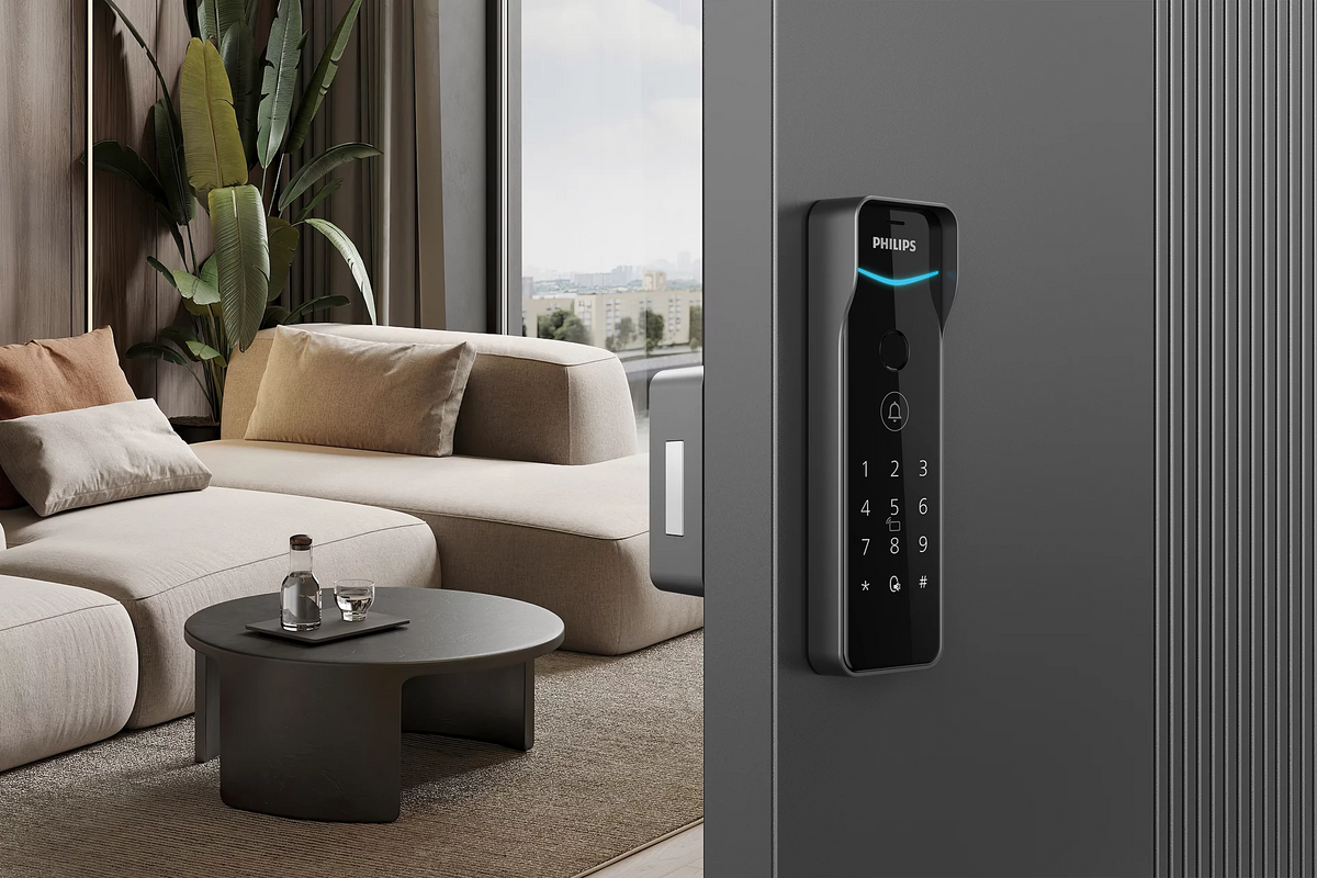 Philips DDL505-5HBS Smart Rim Door Lock Outdoor WiFi Fingerprint PIN RFID