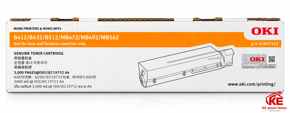 OKI 45807107 Black Toner 7,000 Pages