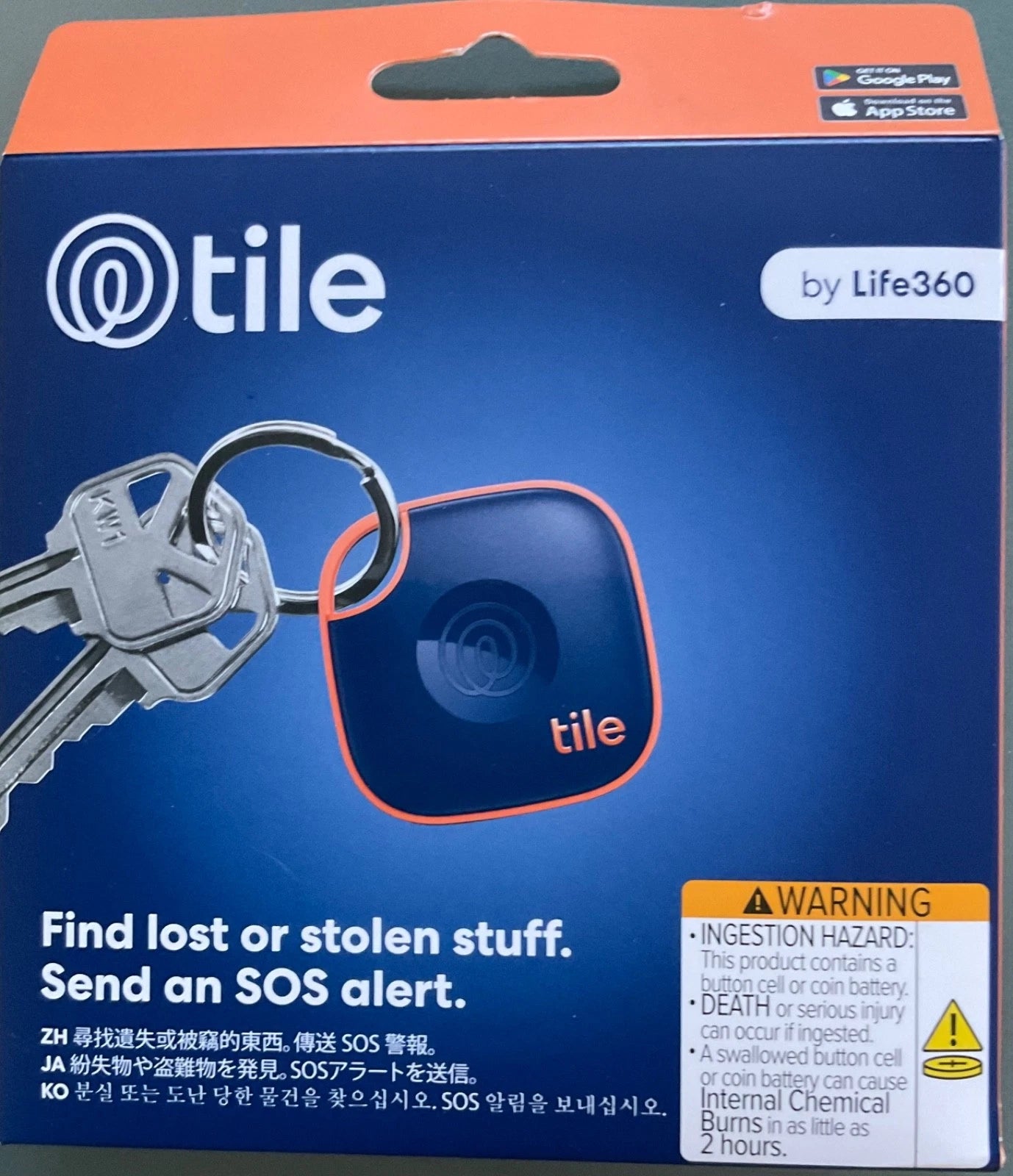Tile Mate Bluetooth Tracker [2025 Edition] - Navy Blaze