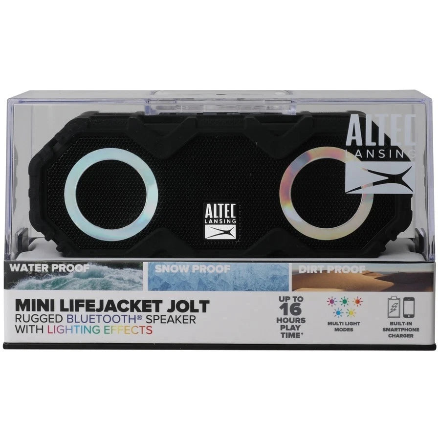 Altec Lansing Mini Lifejacket Jolt Bluetooth Speaker with Lighting Effects